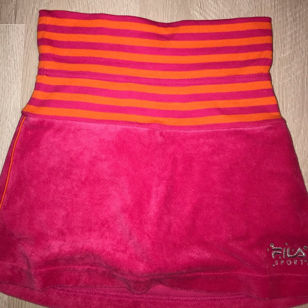 FILA Sports skirt over shorts